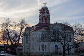 Historic architecture in Lampasas, Texas.