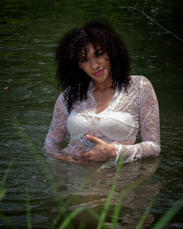 Lina at Pillsbury Crossing waterfall landscape photography