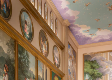 Heartfelt family interaction from the Precious Moments collection.